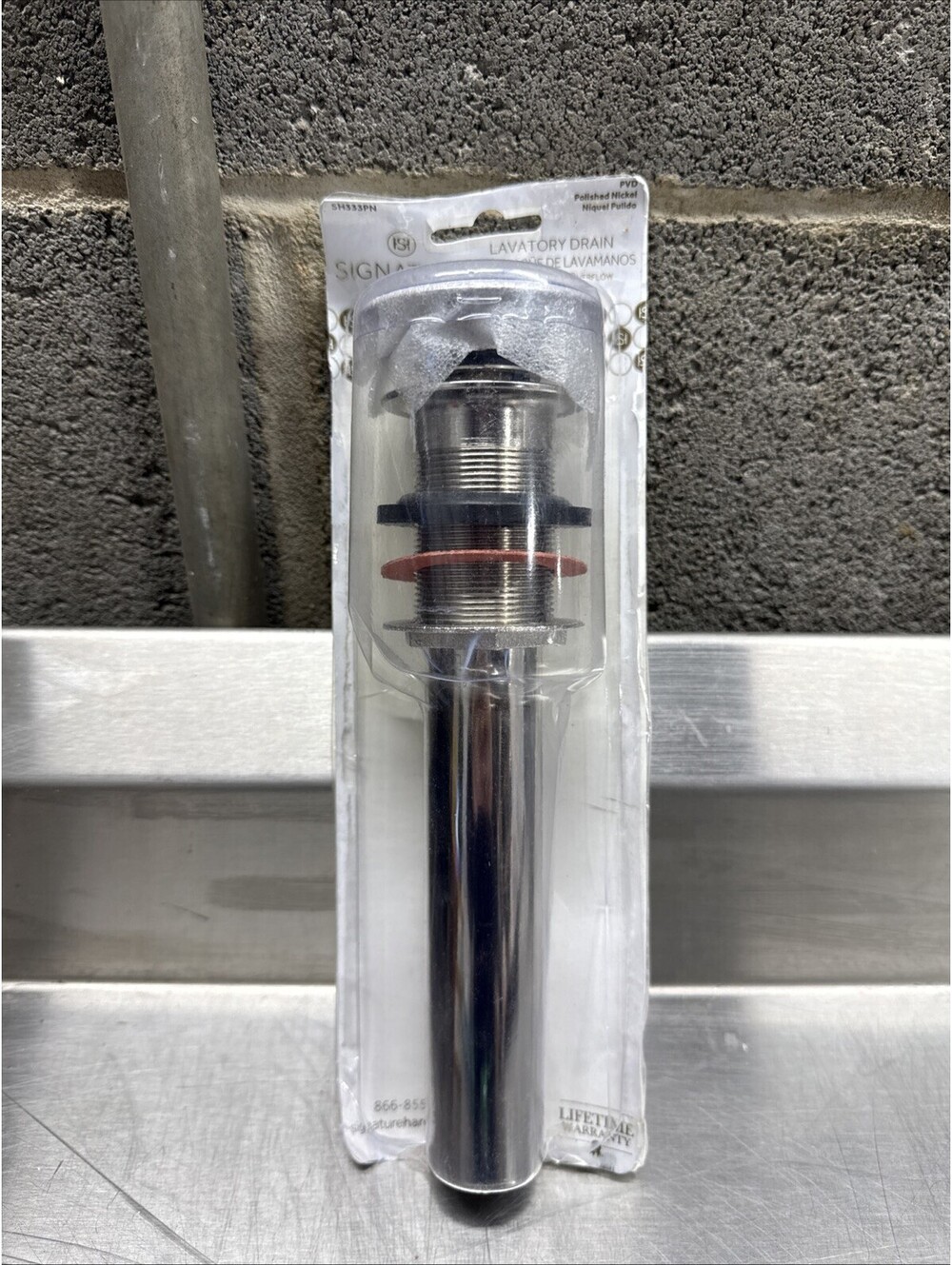 🚨NEW Signature Hardware SH333PN Pop-Up Bathroom Drain Polished Nickel
